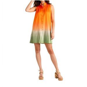 NEW ALDEN ADAIR bella dress in orange ombre Small